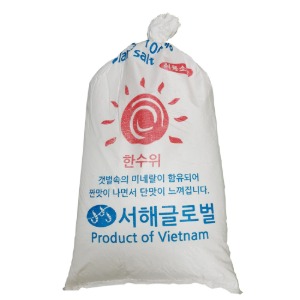 베트남 천일염 깨끗한 식용 수입 소금 20 kg